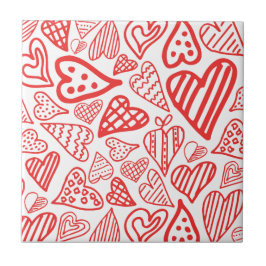 "Handritade hörnens design | Whimsisk och romantis Kakelplatta