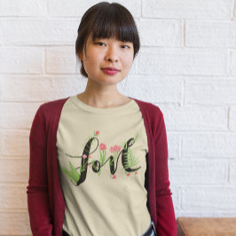 Handritade Kärleksblommor T Shirt