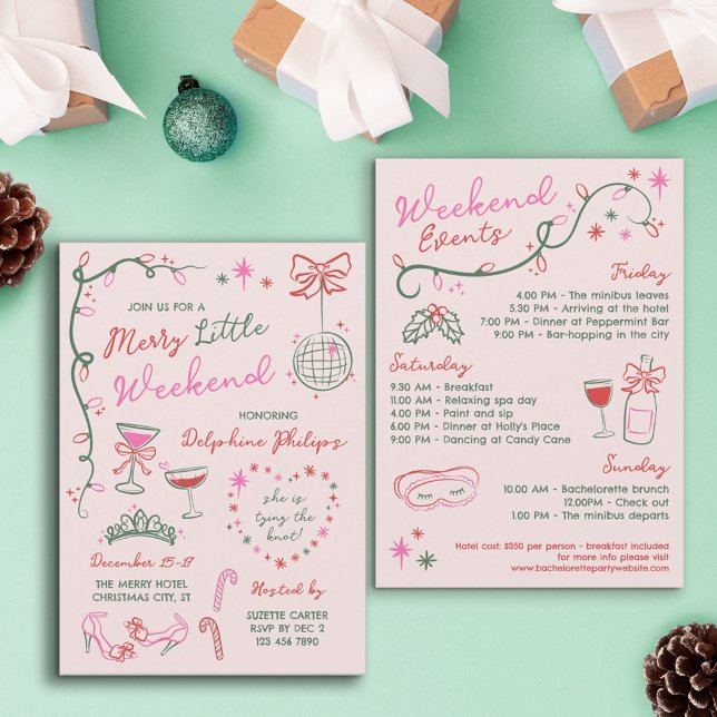 Handritade Klotter Glad Sjungmö Weekend Inbjudningar (Skapare uppladdad)