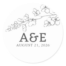 Handritade vildblommor Enkla Eleganta Minimalistis