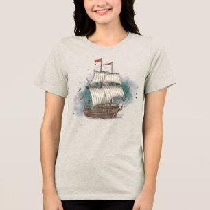 Handritat Fartyg T Shirt
