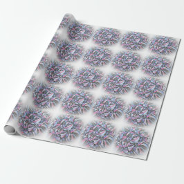 Handritat Geometriskt Blommigt Gåva  Presentpapper