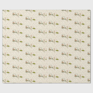 Handritat golfpresentpapper presentpapper