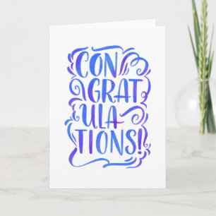 Handritat gratulationskort kort