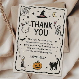 Handritat Halloween tackkort