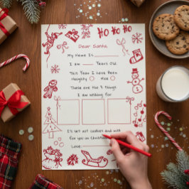 Handritat klotterbrev till Tomtefar, Tomte Inbjudningar