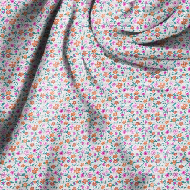 Handritat litet blommönster tyg (Skapare uppladdad)