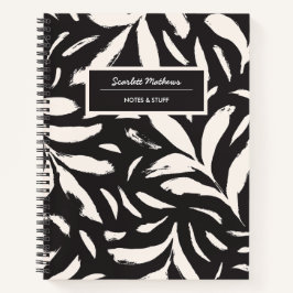 Handritat löv bak sömlöst enkelt mönster