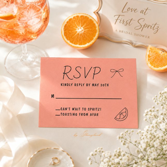 Handritat platt RSVP-kort Tack Kort (Skapare uppladdad)