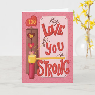 Handritat Retro Vintage Alla Hjärtans Dag-kort Kort