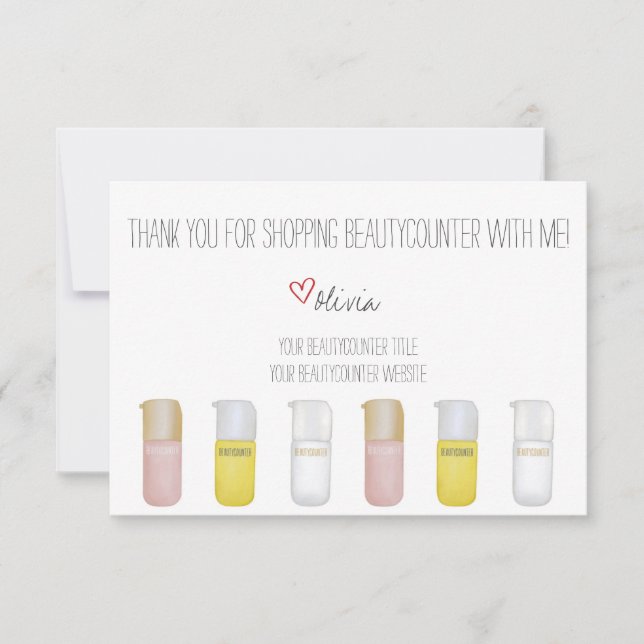 Handritat tackkort för bokräknare tack kort (Framsida)