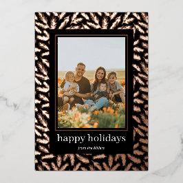 Handritat tallram metallfolie Jul fotokort