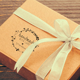 Handriten vildkrans handgjord med kärlek stämpel