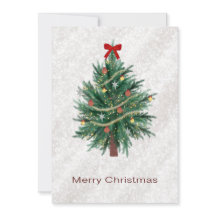 Handritet julträdskort