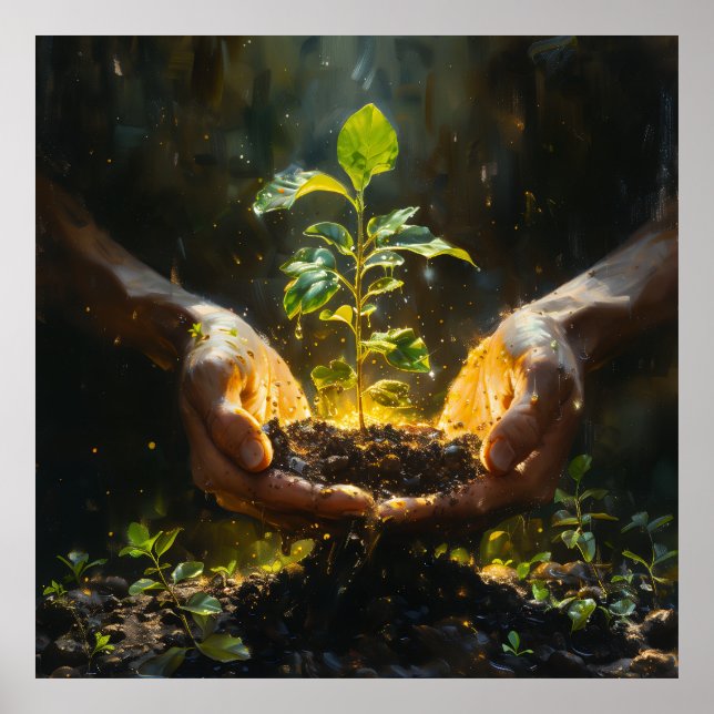 Hands Holding Hope Poster (Framsidan)