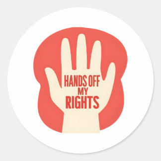 Hands Off My Rights – Equality Runt Klistermärke