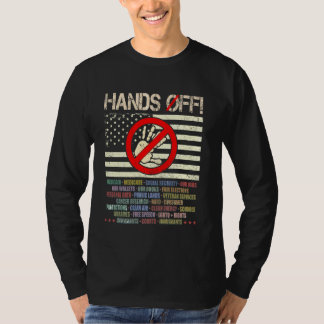 Hands Off-protest lördag 5 april män kvinnor T Shirt