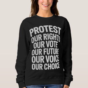 Hands Off Protest Our Rights Our Vote Uttalande T Shirt