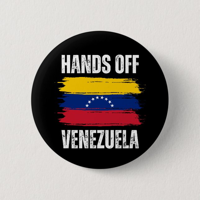 Hands Off Venezuela Knapp (Framsida)