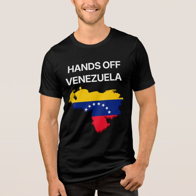 Hands Off Venezuela T Shirt (Framsida)