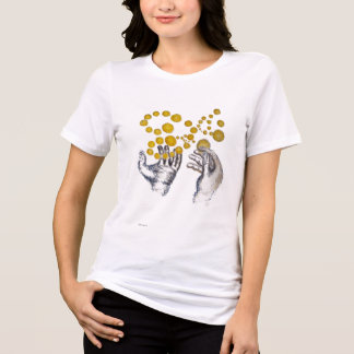 Hands Outstretched with Golden Globes T Shirt