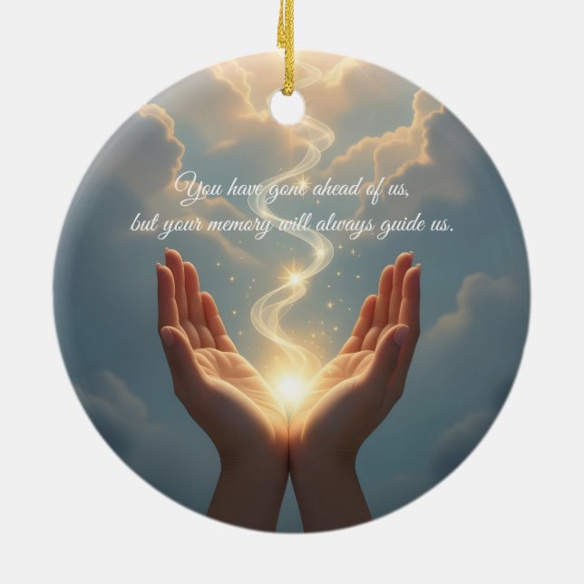 Hands Set the Soul Free, peace, sympathy  Julgransprydnad Keramik (Baksidan)