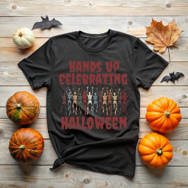 Hands Up Celebrating Halloween T Shirt