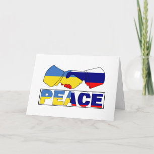 Handshake of Peace, Ukraina, Ryssland, Flagga Kort