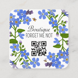 Handskapad Affärskort anpassningsbar CR-kodBlommig Fyrkantigt Visitkort