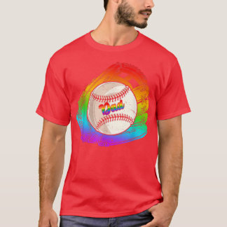 Handskar Baseball Pappa-Pridet för speldagar, hbt- T Shirt