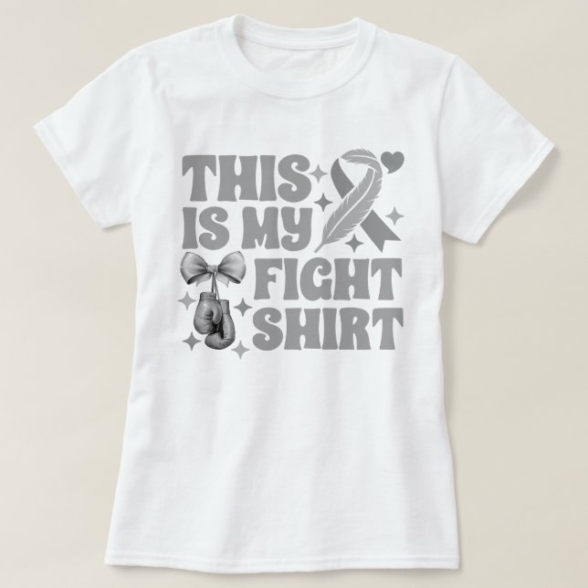 Handskar det här är mitt krångel för hjärntumör t shirt (Design framsida)