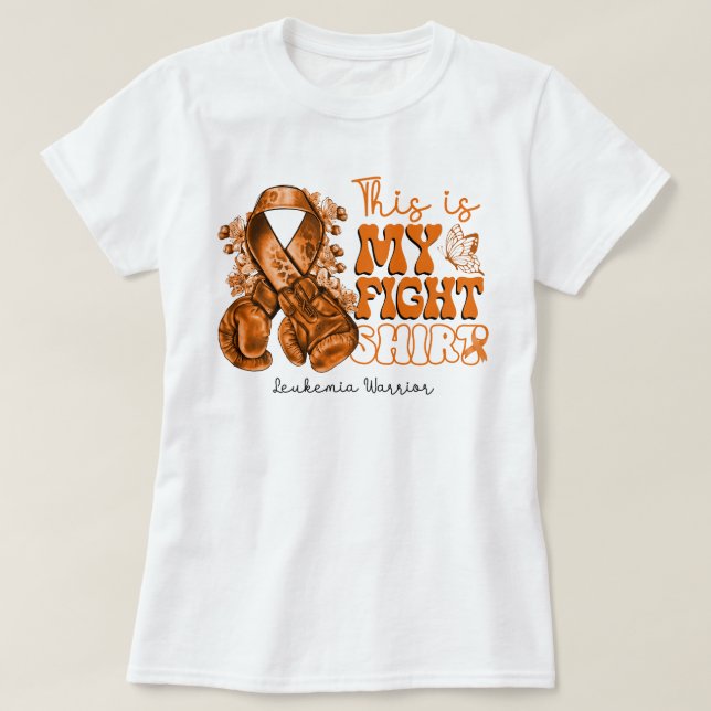Handskar det här är mitt krångel för Leukemia Warr T Shirt (Design framsida)