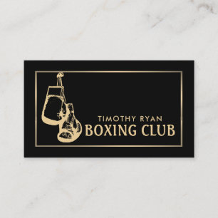 Handskar för svartvitt och Guld, Boxer, Boxer, Box Visitkort