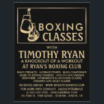 Handskar för svartvitt och Guld, Boxing Class Adve Reklamblad<br><div class="desc">Boxinghandskar för Black & Guld,  Boxing Class Advert Flyers från Affärskortet Store.</div>