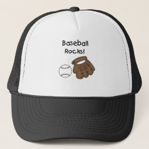 Handske- och bollbaseballstenar truckerkeps