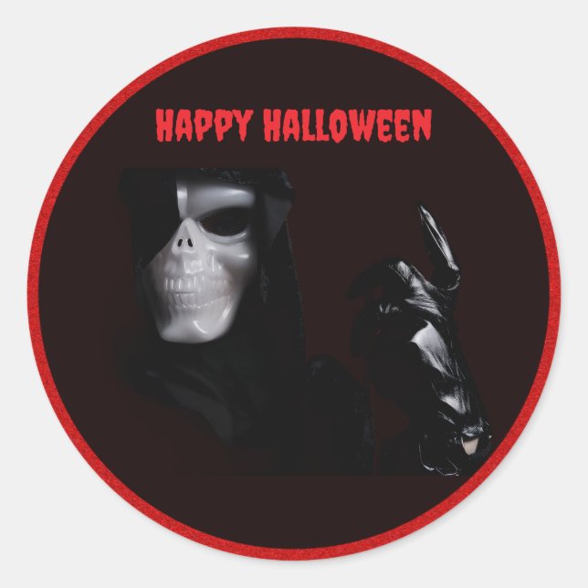 handsken - Sticker Runt Klistermärke (Framsida)