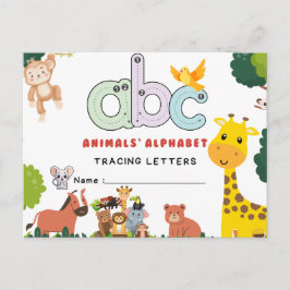 Handskrift av FlashCards för Kindergarten | A-B | Vykort