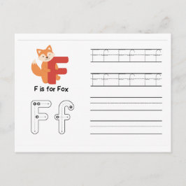 Handskrift av FlashCards för Kindergarten | F,G | Vykort