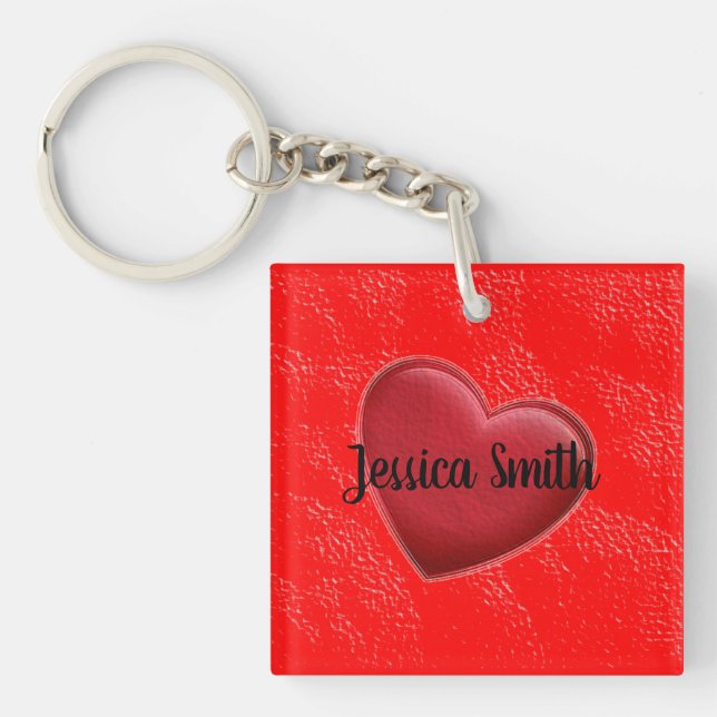 Handskrift Elegant Namn Red Heart Kärlek Romantik (Framsidan)