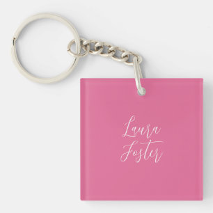 Handskrift Elegant Namn Rosa Färg