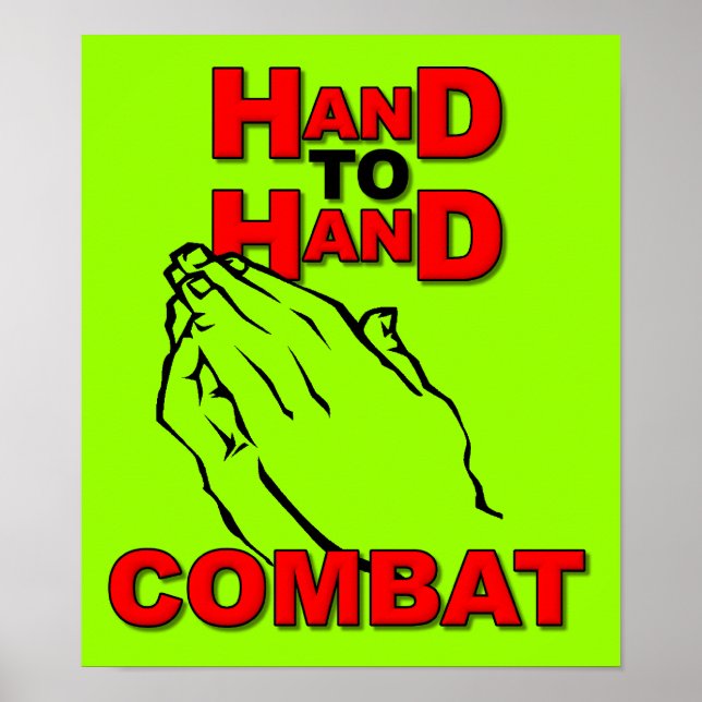 Handskrift för att hantera Prayer-signalen Poster  (Framsidan)
