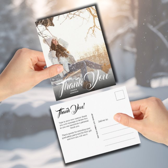 Handskrift Foto Studenten Tack-vykort Vykort (Skapare uppladdad)