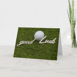 Handskrift från Golf hälsning golf boll lycka till Kort