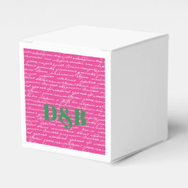 Handskrift Kärlek Story INITIALER par Preppy Rolig Presentaskar