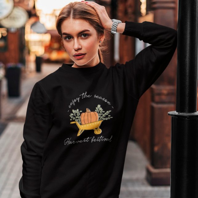 Handskrift och Pumpkin Höst löv T Shirt (Skapare uppladdad)