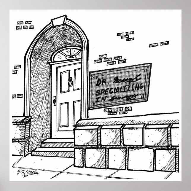 Handskrift Tecknad 2059 Poster (Framsidan)