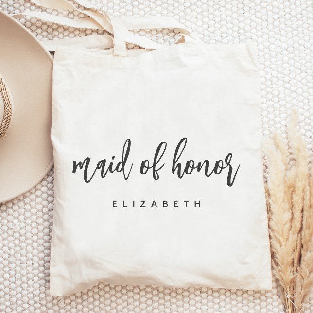 Handskriftsskript för personlig Maid of honor Tygkasse (Skapare uppladdad)