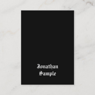 Handskriftsskript Vintage Retro look White Visitkort