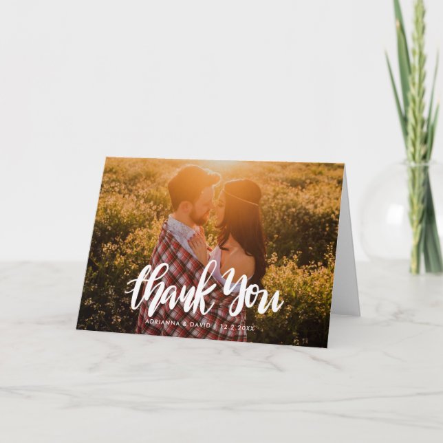 Handskript för Bröllop Photo Tack (Framsida)