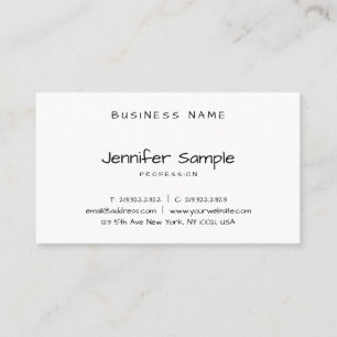 Handskript för Eleganten Modern Simple Template Visitkort
